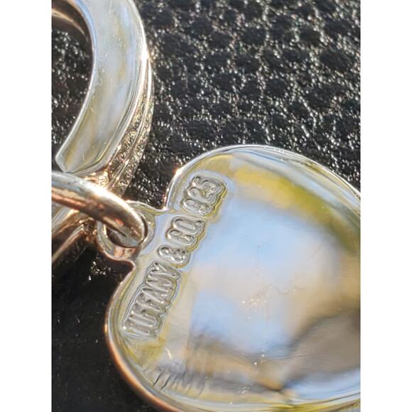 Tiffany Sterling Silver Heart Key Holder Ring Keychain 925 - Picture 4 of 4